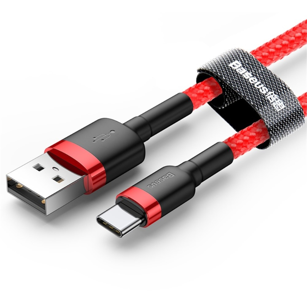 (2m / 2A) USB C auf USB A 480Mbps Schnellladekabel Datenkabel - Rot
