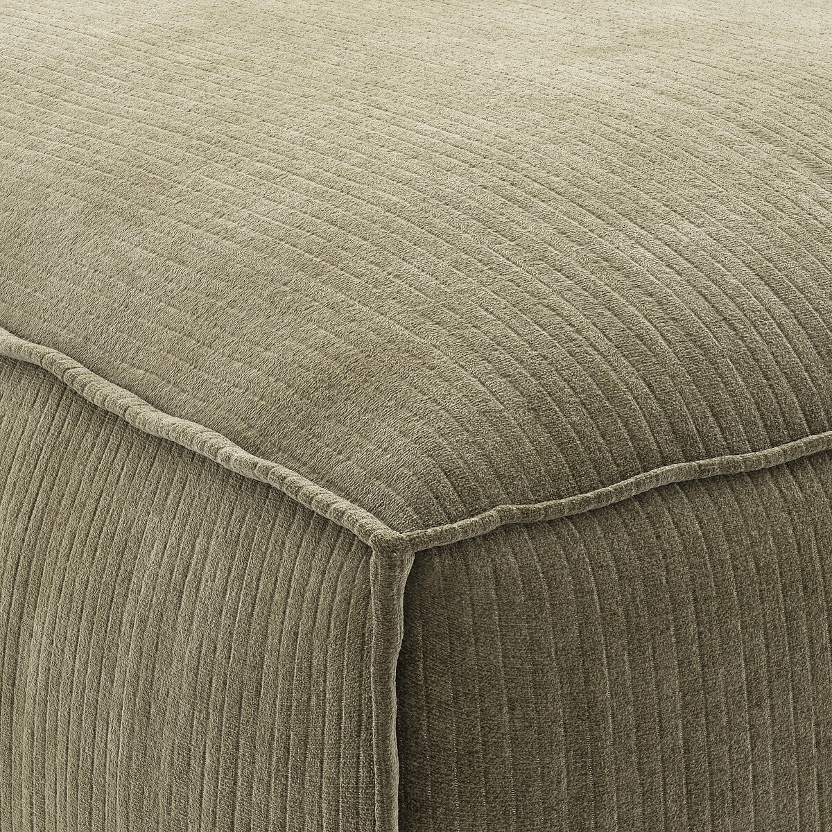 LA REDOUTE INTERIORS<br>Poltrona modular em veludo vintage canelado, Seven