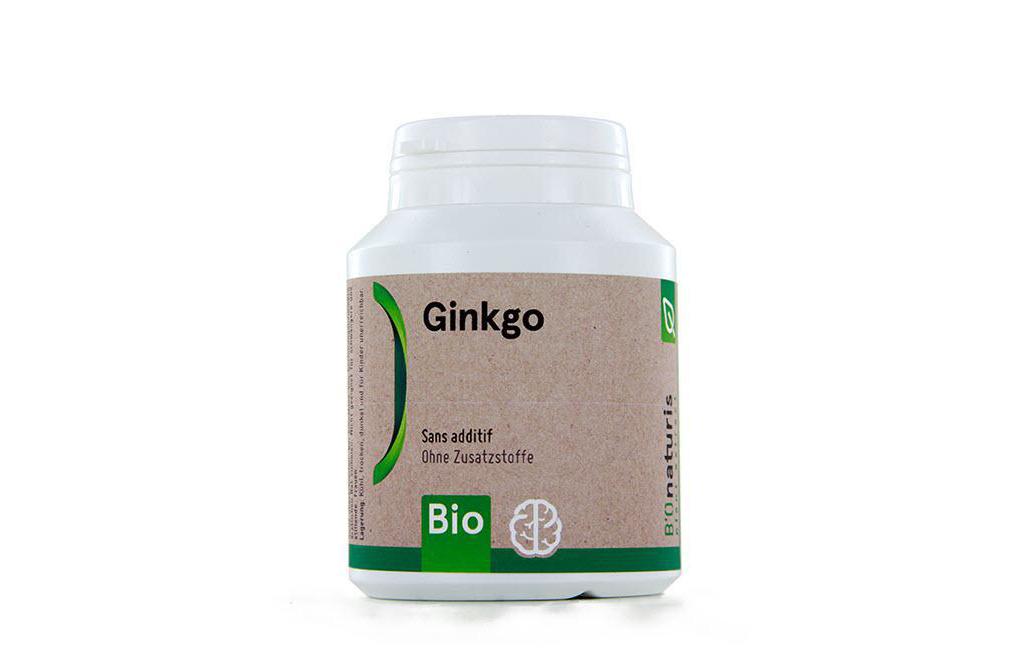 Bio Ginkgo 200 mg 120 KapselnVegane Nahrungsergänzung mit Ginkoblatt