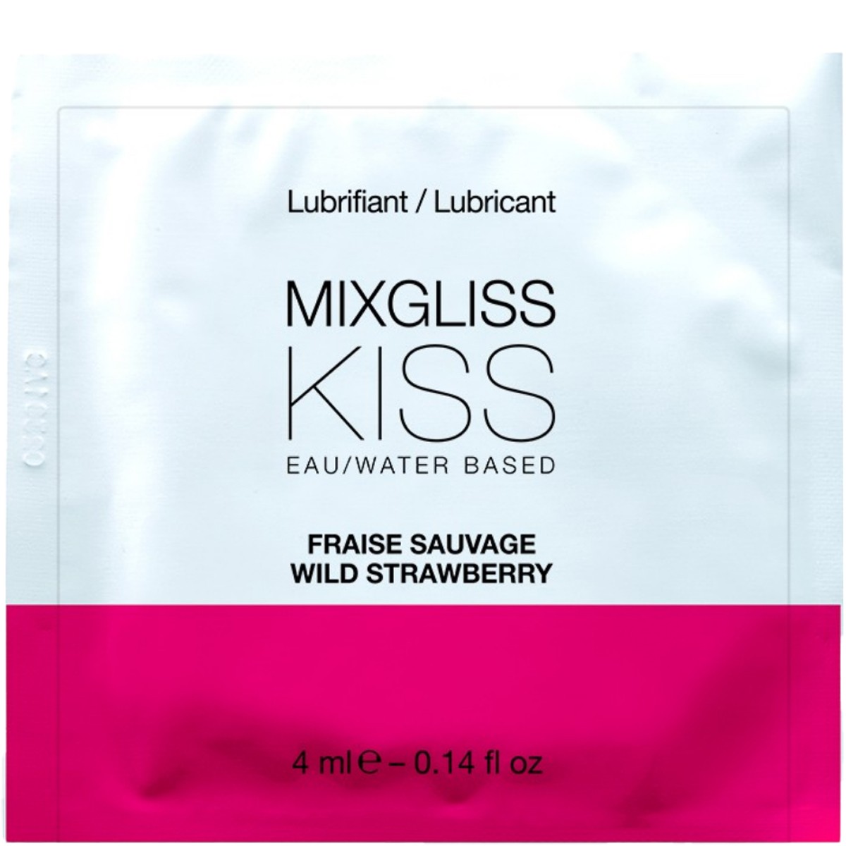 Dosette lubrifiant à base d'eau - Fraise - 4 ml