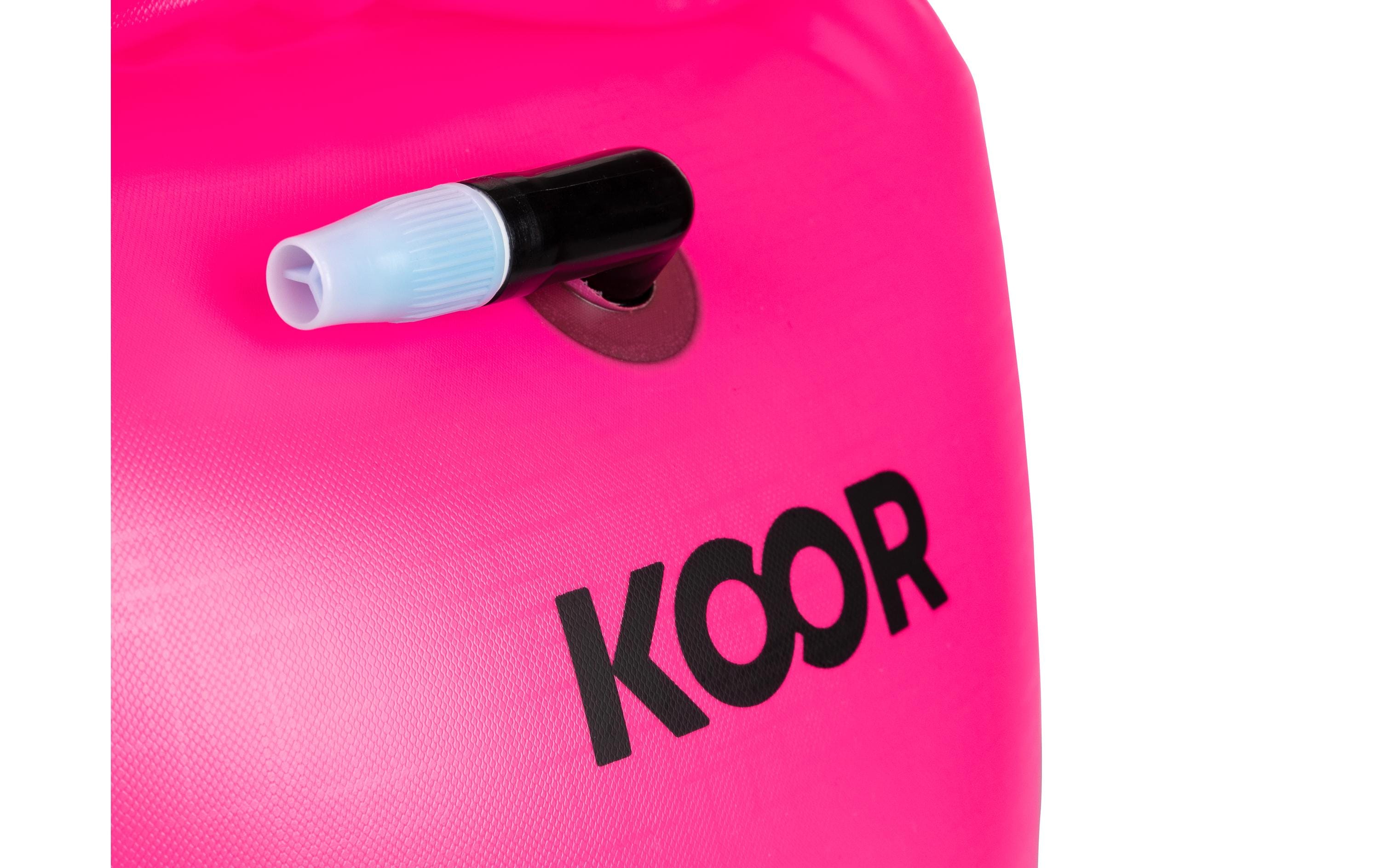 Schwimmboje Booa 20L Rosa 20 lDry Bag und Schwimmboje in einem