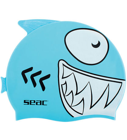 Seac Badekappe - Junior - Hai - Blau