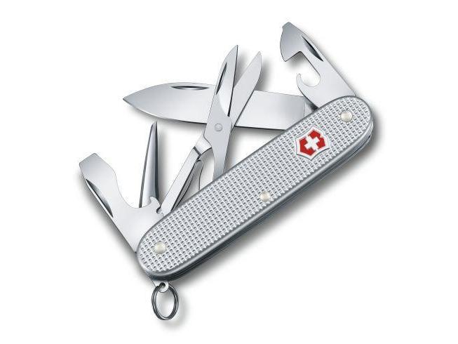 Victorinox Taschenmesser Pioneer X Taschenmesser mit 9 Funktionen, silbern