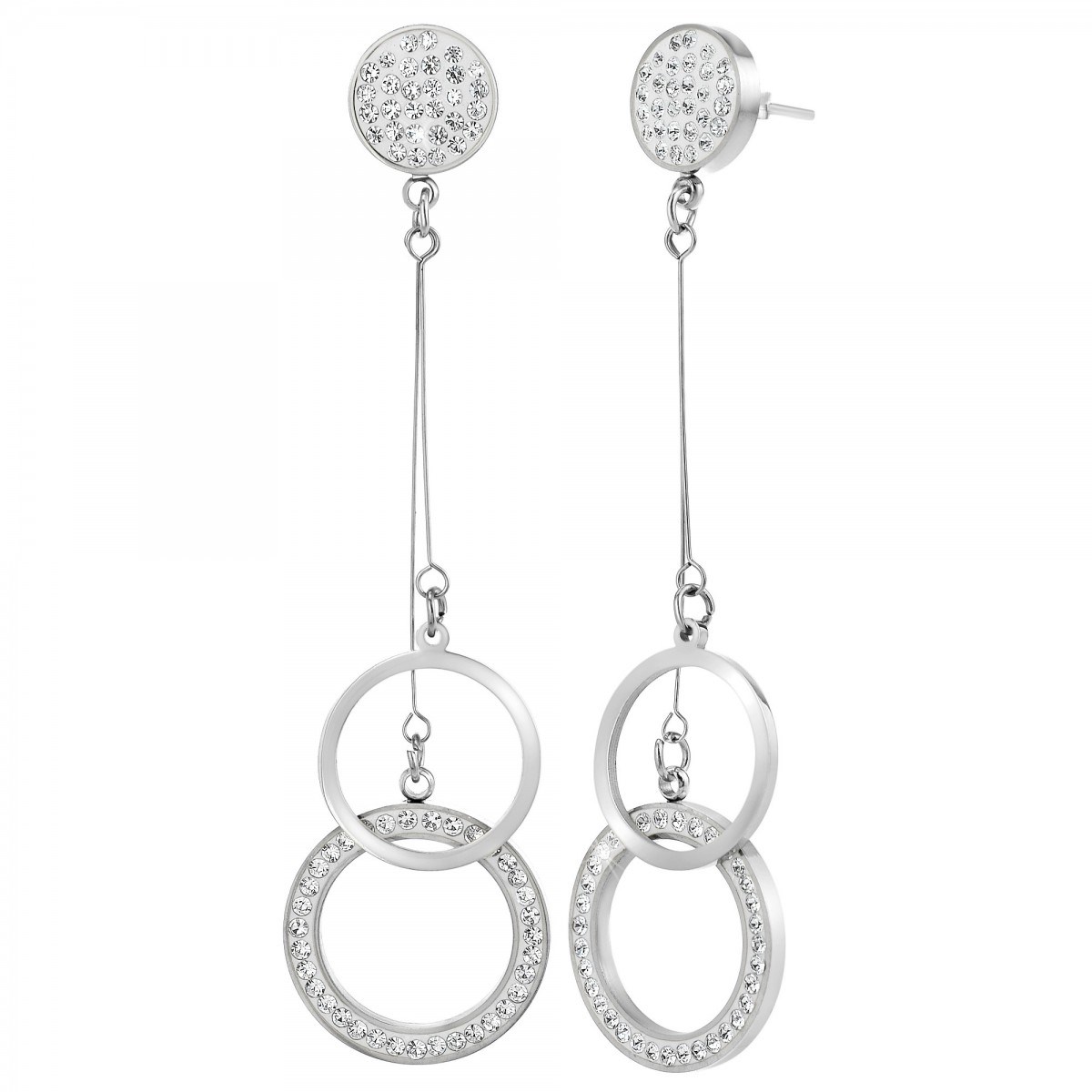 Boucles d'oreilles SC Crystal ornées de Cristaux scintillants