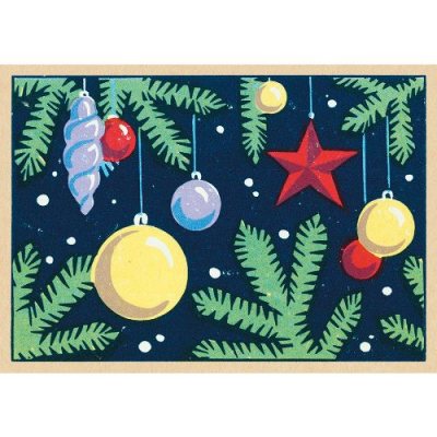 Bright Baubles Greetings Card