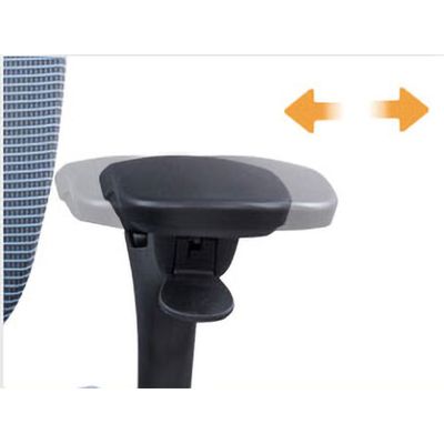 Fauteuil de bureau ASTON - accoudoirs réglables - appui-tête - noir