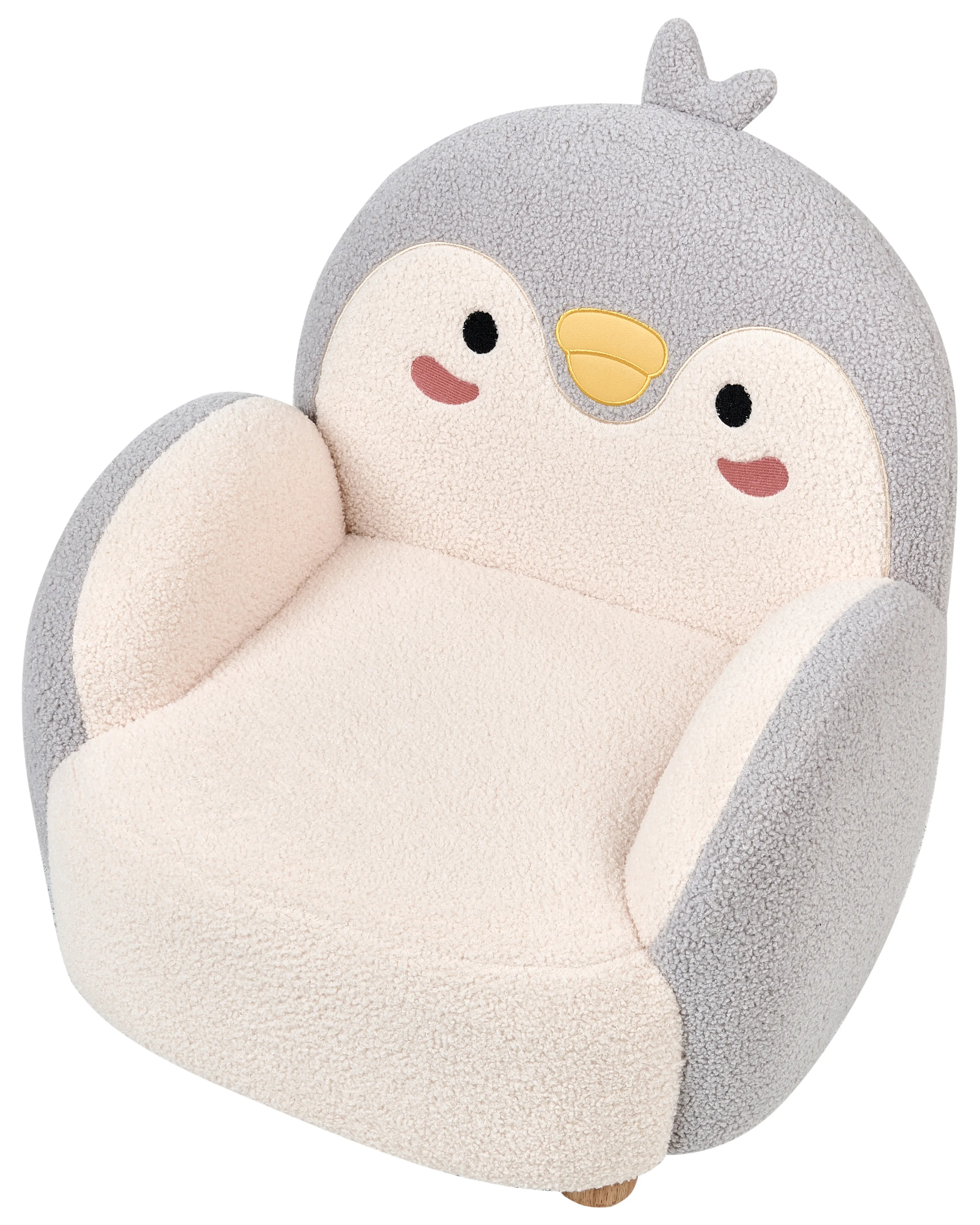 Kinderfauteuil Pinguïn FYN Bouclé Grijs