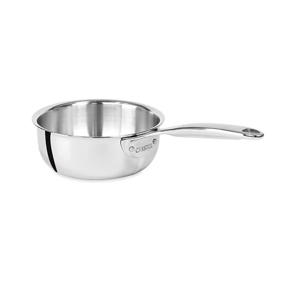 Lot 3 casseroles inox Castel'Pro 16,18 et 20 cm Cristel