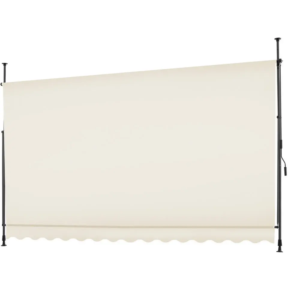 tectake Klemluifel met zwengel, in hoogte verstelbaar, Beige