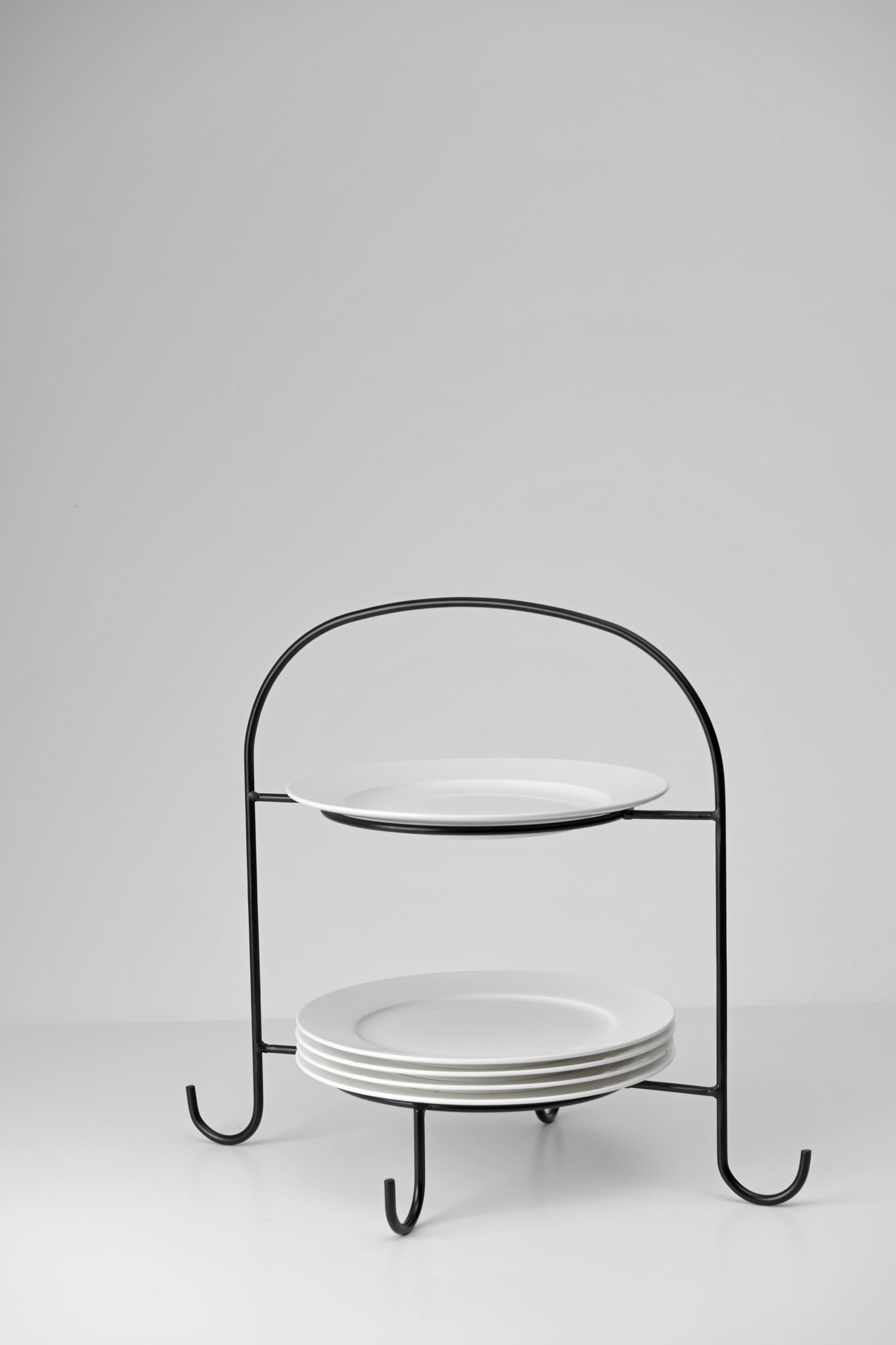 casaNOVA Etagere 34 cm schwarz