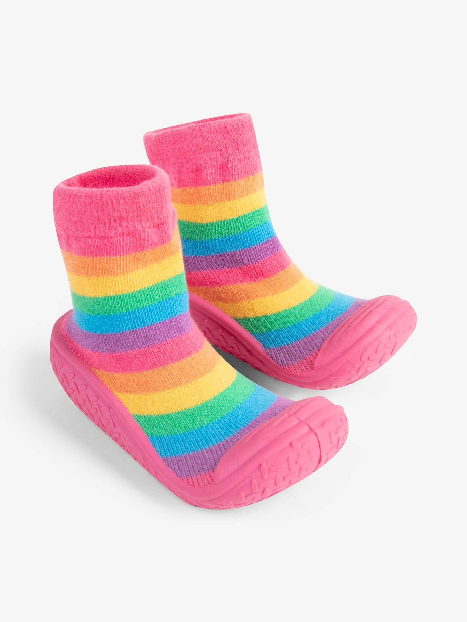 Regenboog - JoJo Maman Bébé - Indoor pantoffelsokken voor binnen
