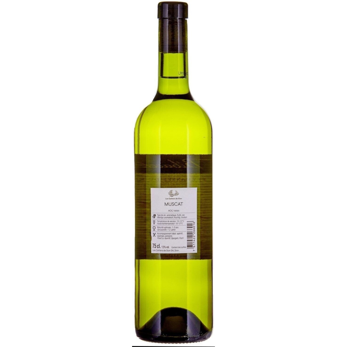 Valais AOC Muscat Terrasses du Rhône Bibacchus -75cl