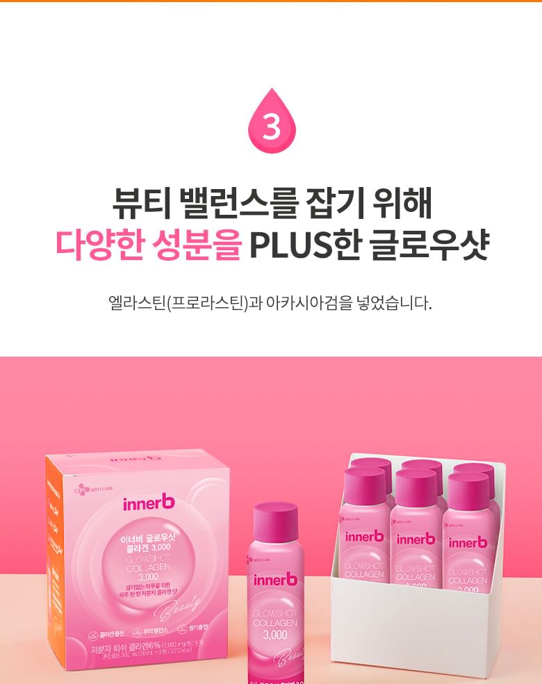 CJwellcare - innerb Glow Shot Collageen 3000