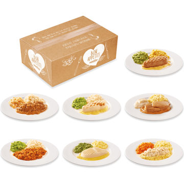 Apetito Maaltijdbox Fijn Gemalen met saus (IDDSI 5) - Menu A