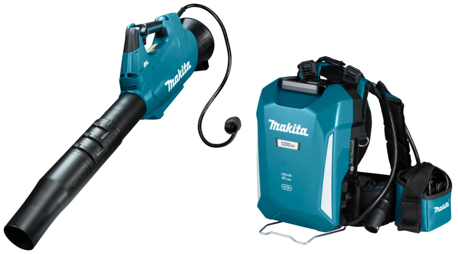 Makita UB001CX2 36V Li-Ion accu bladblazer body connector type incl. ruggedragen accupack - 900m³/h - koolborstelloos