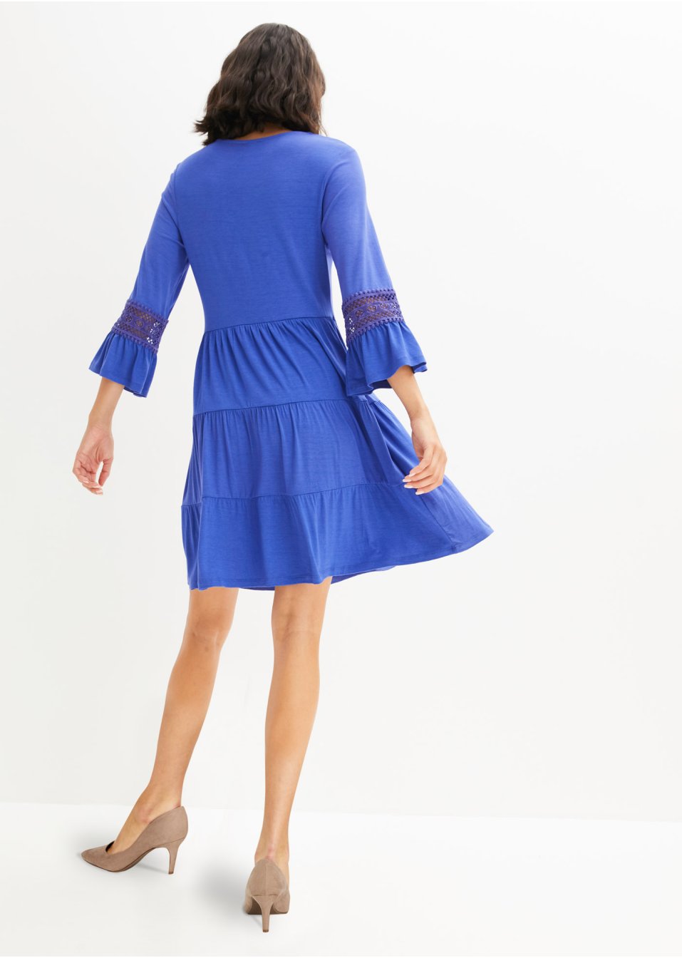 Robe-tunique avec dentelle en viscose