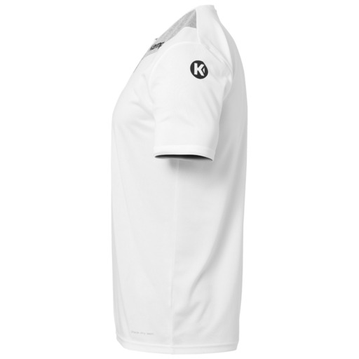Camisa Core 2.0 em tons de branco e cinza escuro Kempa