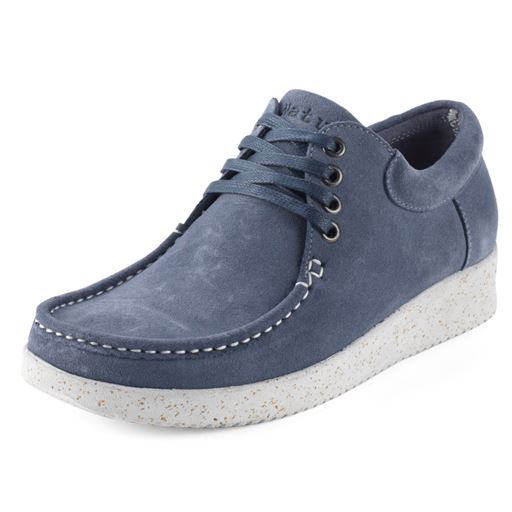 Nature Anna Suede Sko, Nordic Blue, 38