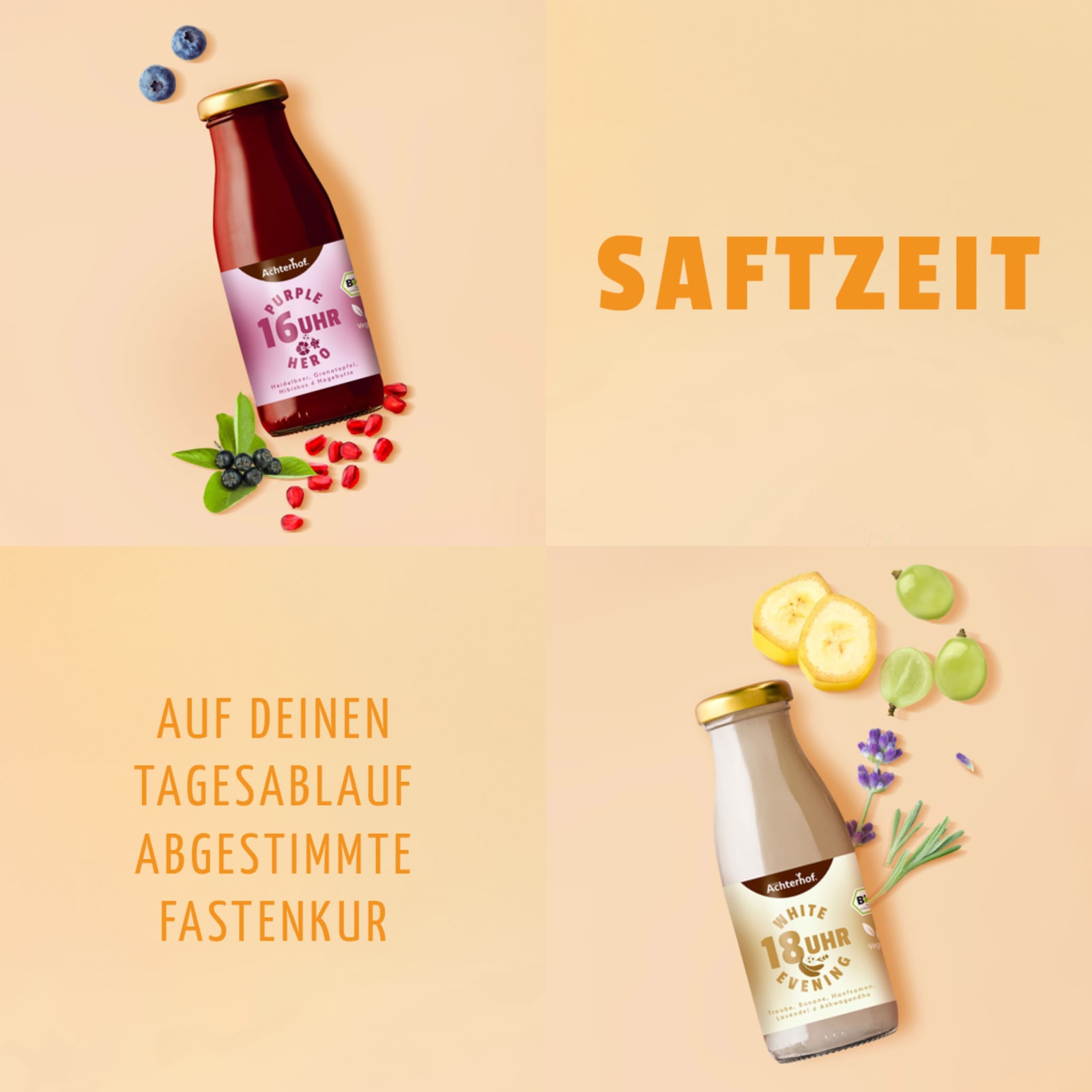 Saftzeit Bio Fastenkur 3 Tage (18 Flaschen)