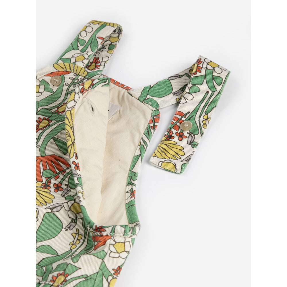 Køb Bobo Choses Offwhite Farve Herbalist All Over Woven Dungaree