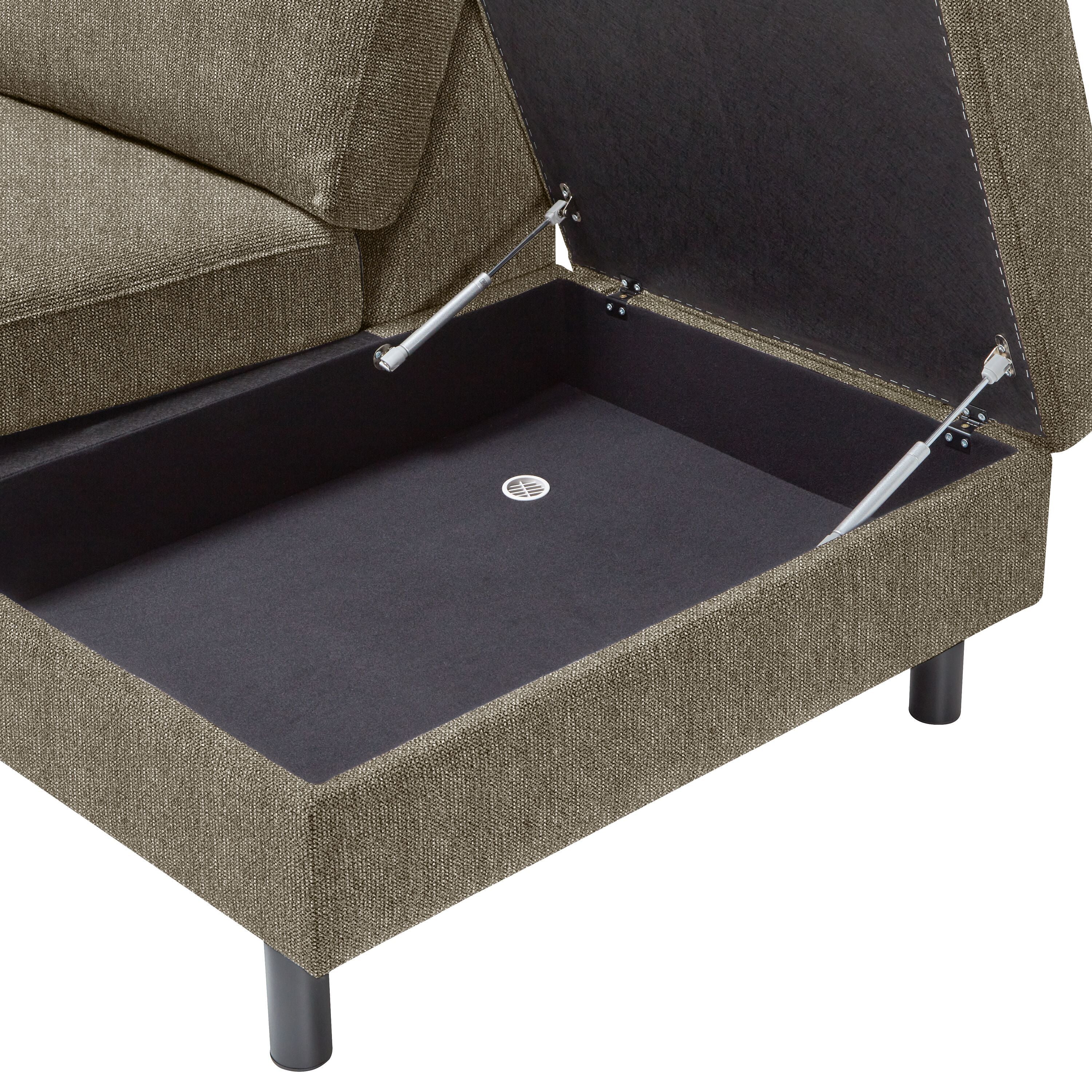 DIENER Ecksofa - Braun / B: 277.0 cm x T: 225.0 cm x H: 81.0 cm