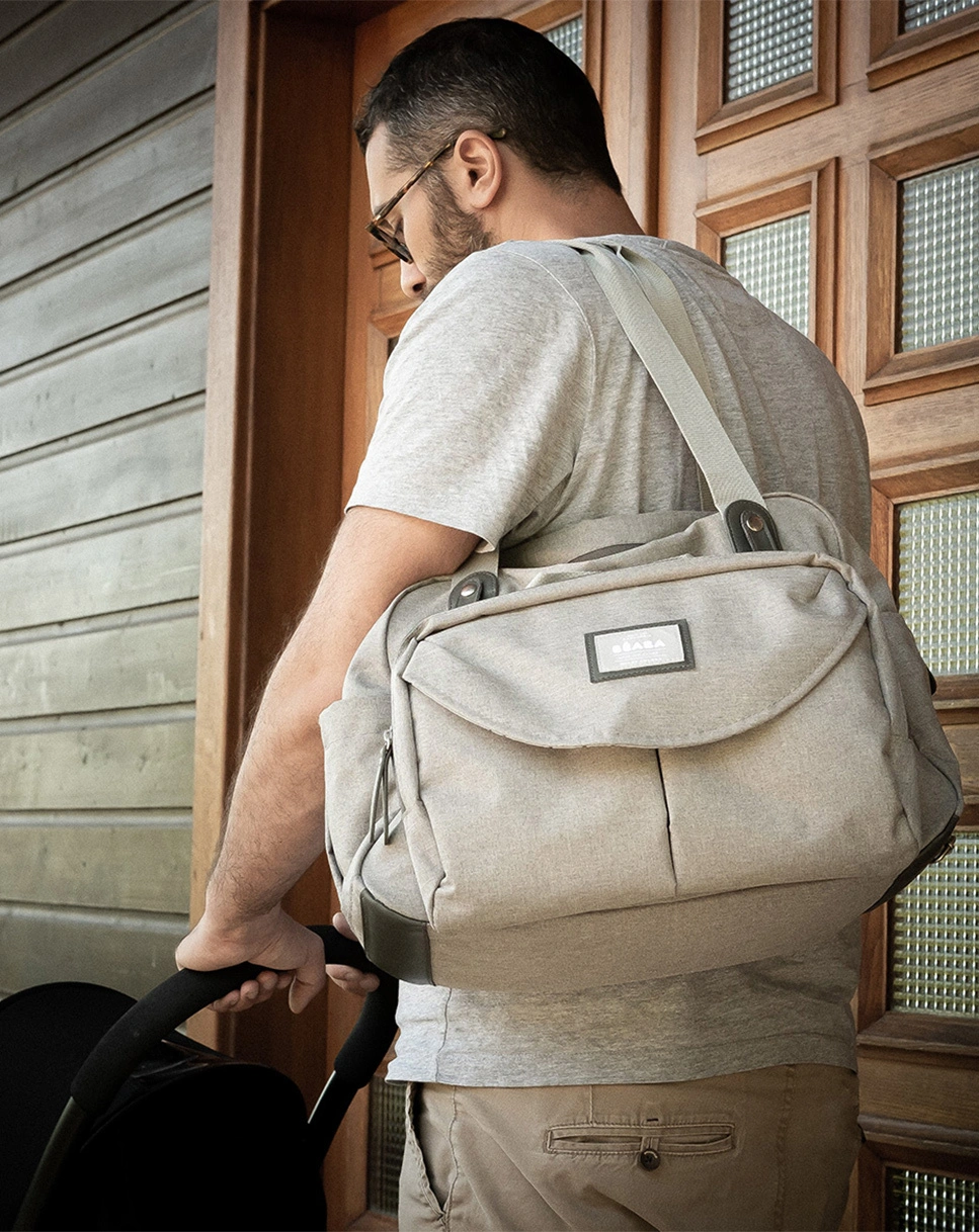 Wickeltasche GENEVA II (44x26x30,5) in grey melange