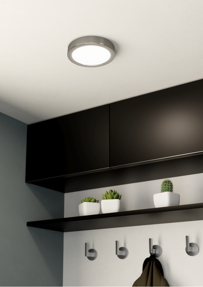 EGLO - FUEVA 5 PLAFOND - 160mm - satineret nikkel