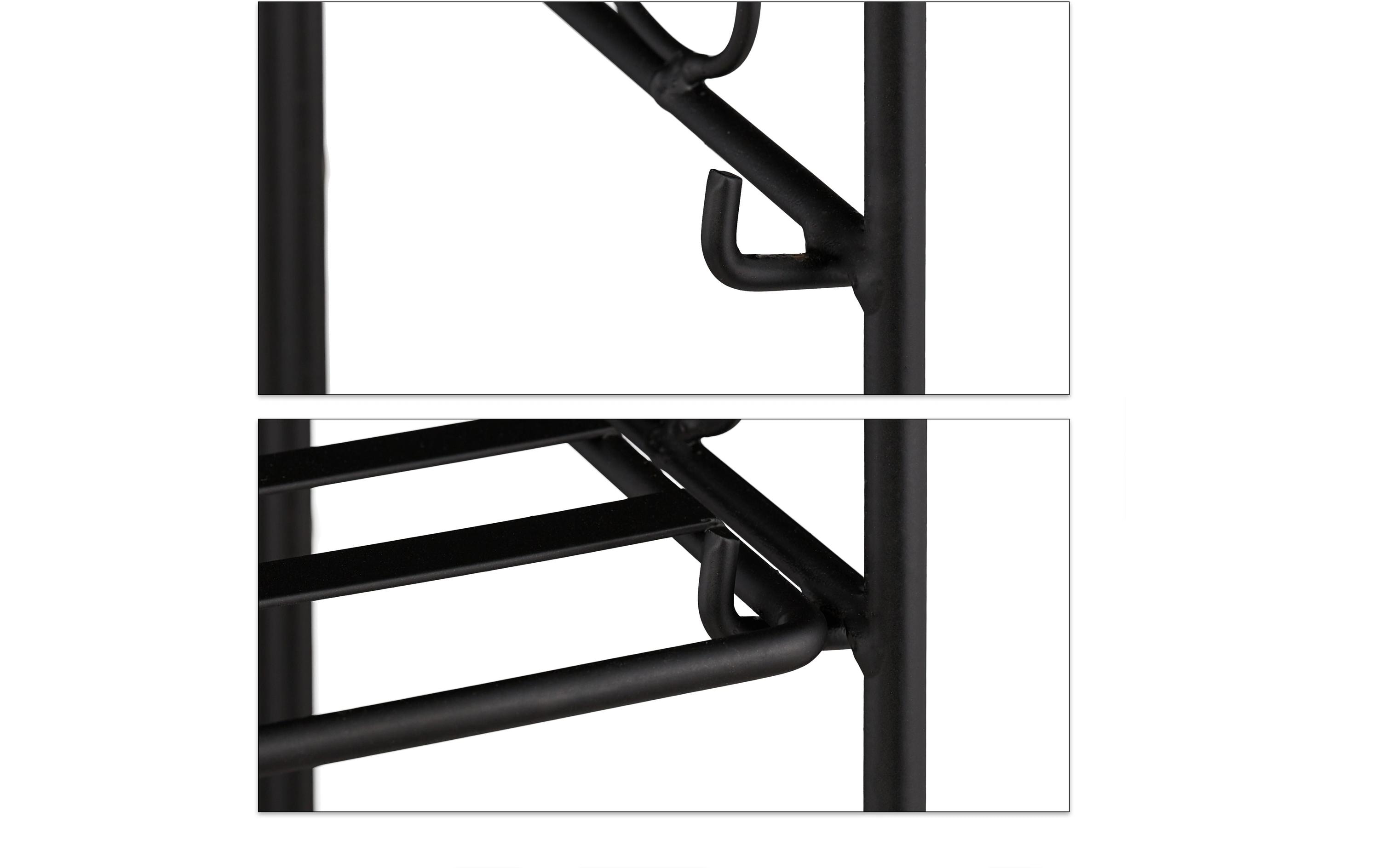Pflanzenständer Antik klappbar 100 cm, SchwarzPflanzenregal