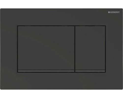 GEBERIT Sigma 30 bedieningsplaat, matzwarte plaat / matzwarte knop, 115.883.16.1