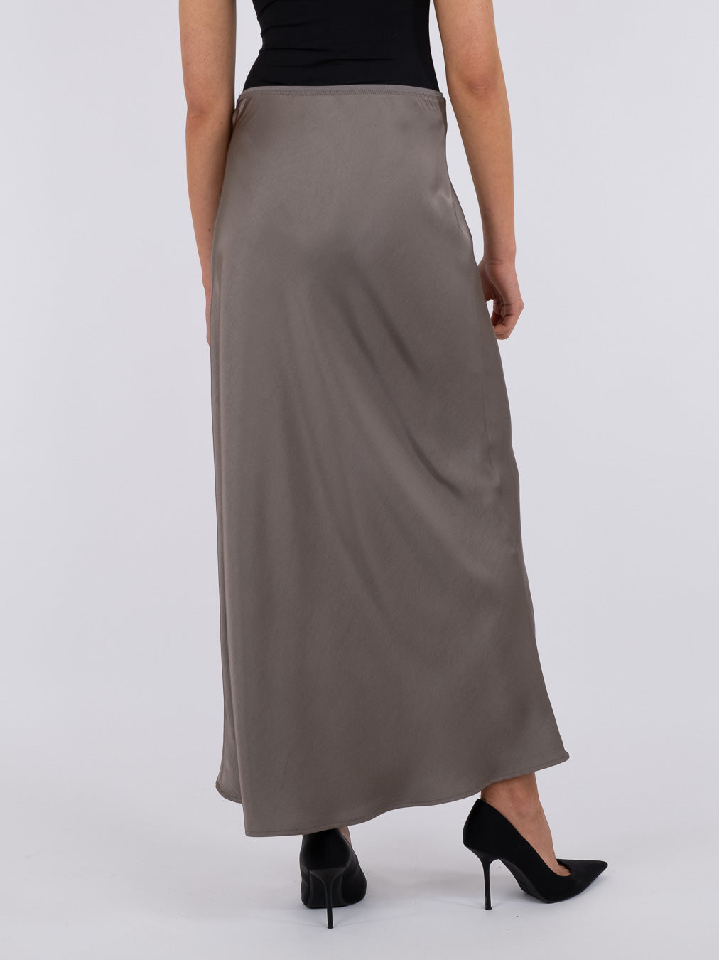 Neo Noir  Vicky Heavy Sateen nederdel - Champagne
