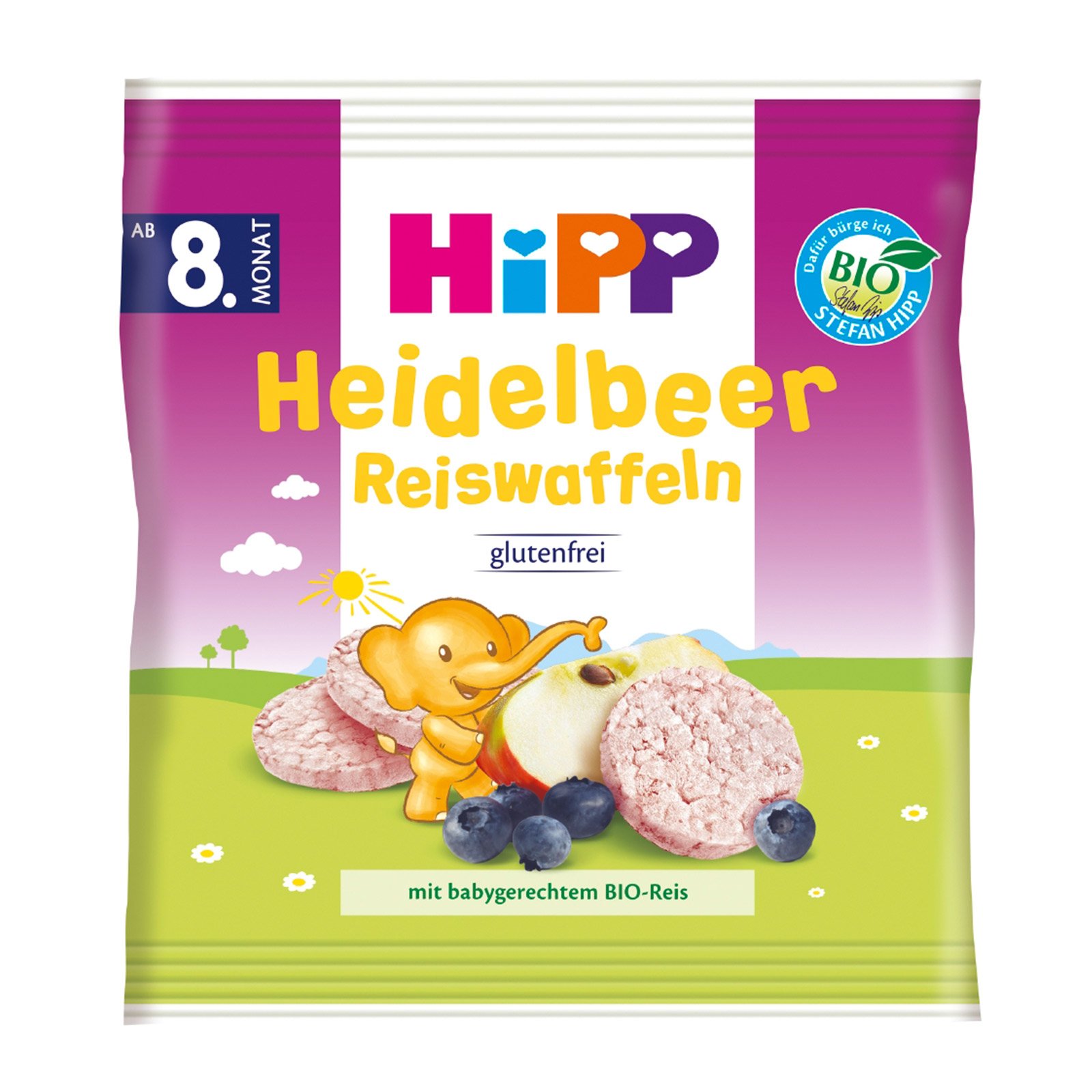 Hipp Reiswaffeln Heidelbeer