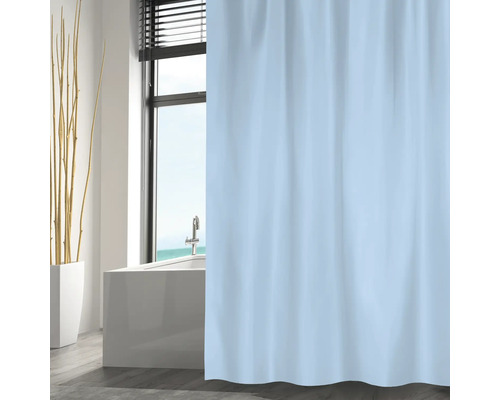 MSV Textil douchegordijn 180 x 200 cm hemelsblauw 149224