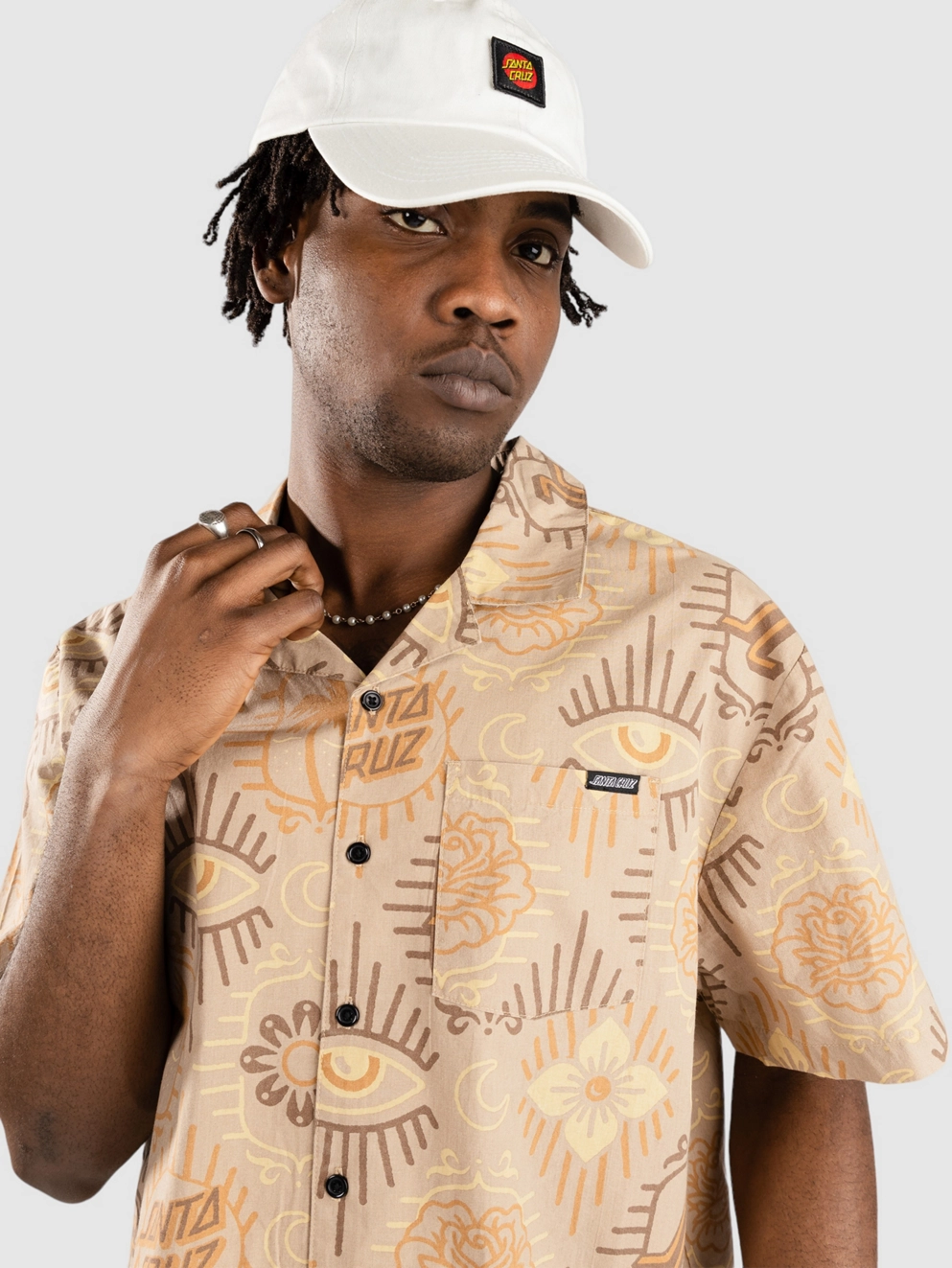 Santa Cruz Patchwork Shirt taupe