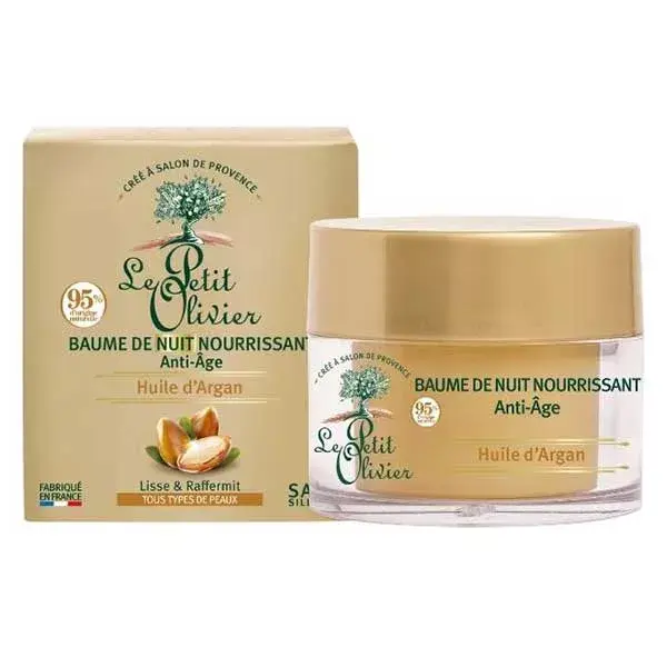 Le Petit Olivier - Bálsamo Noturno Nutritivo Antienvelhecimento - Óleo de Argan 50ml