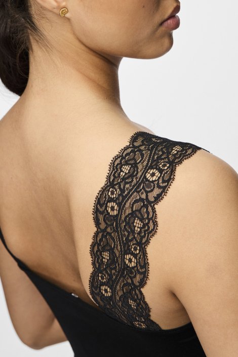 Pieces zwarte dames top