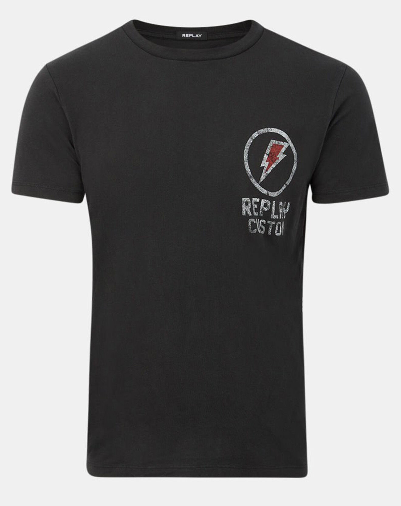 Replay T-Shirt storm custom noir