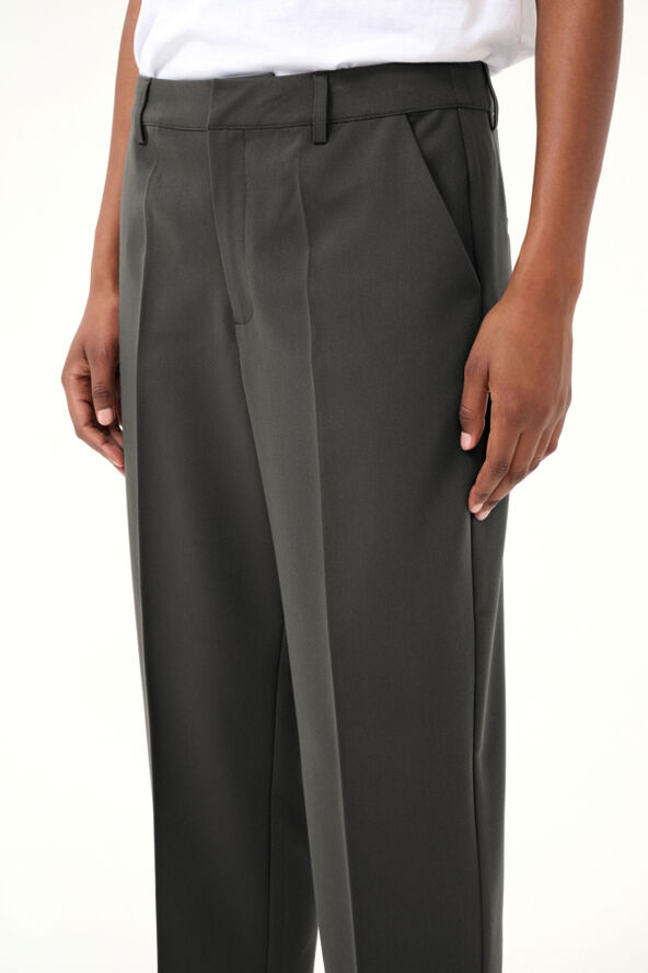 Kaffe KAsakura Cropped Zipper pants Black oyster