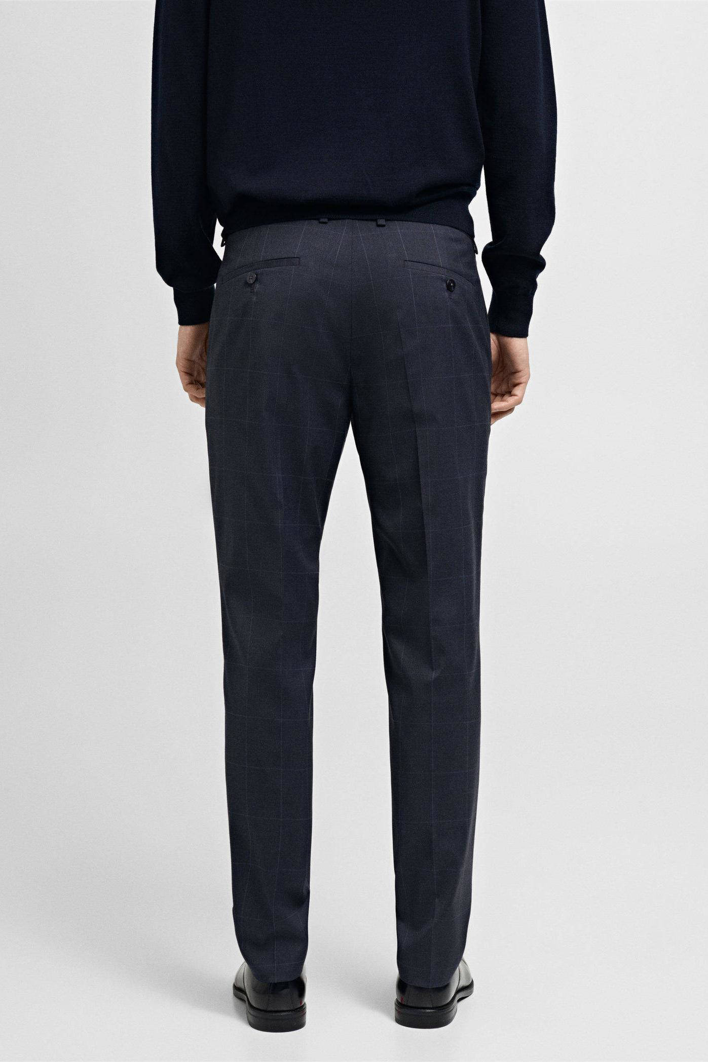 Mango Man super skinny pantalon donkerblauw