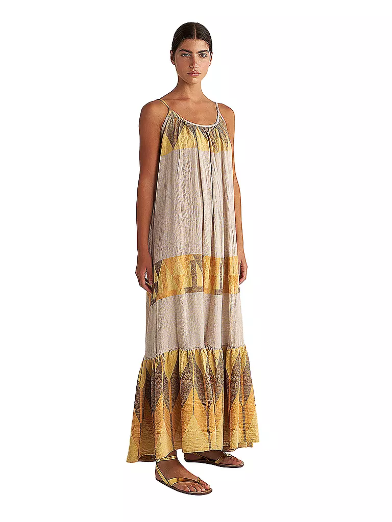 PEARL & CAVIAR Maxikleid ZAKAR beige