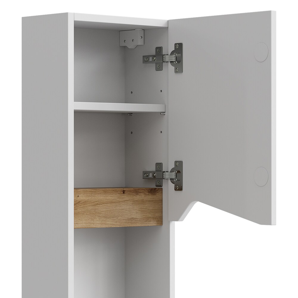 Vicco Hängeschrank Marelle 30 x 67 cm, Weiß Artisan, modern, Badschrank, schmal, Badezimmer