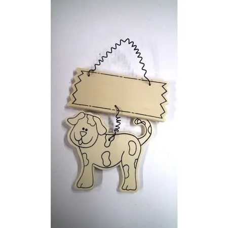 Beleduc Türschild aus Holz Hund / Katze, sortiert