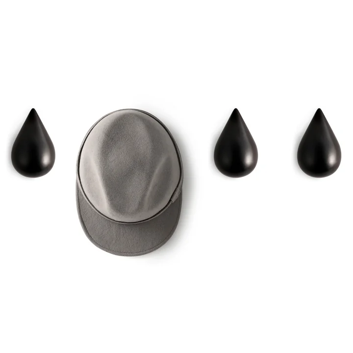 Normann Copenhagen - Dropit Wandhaken - gross, natur (2er Set)