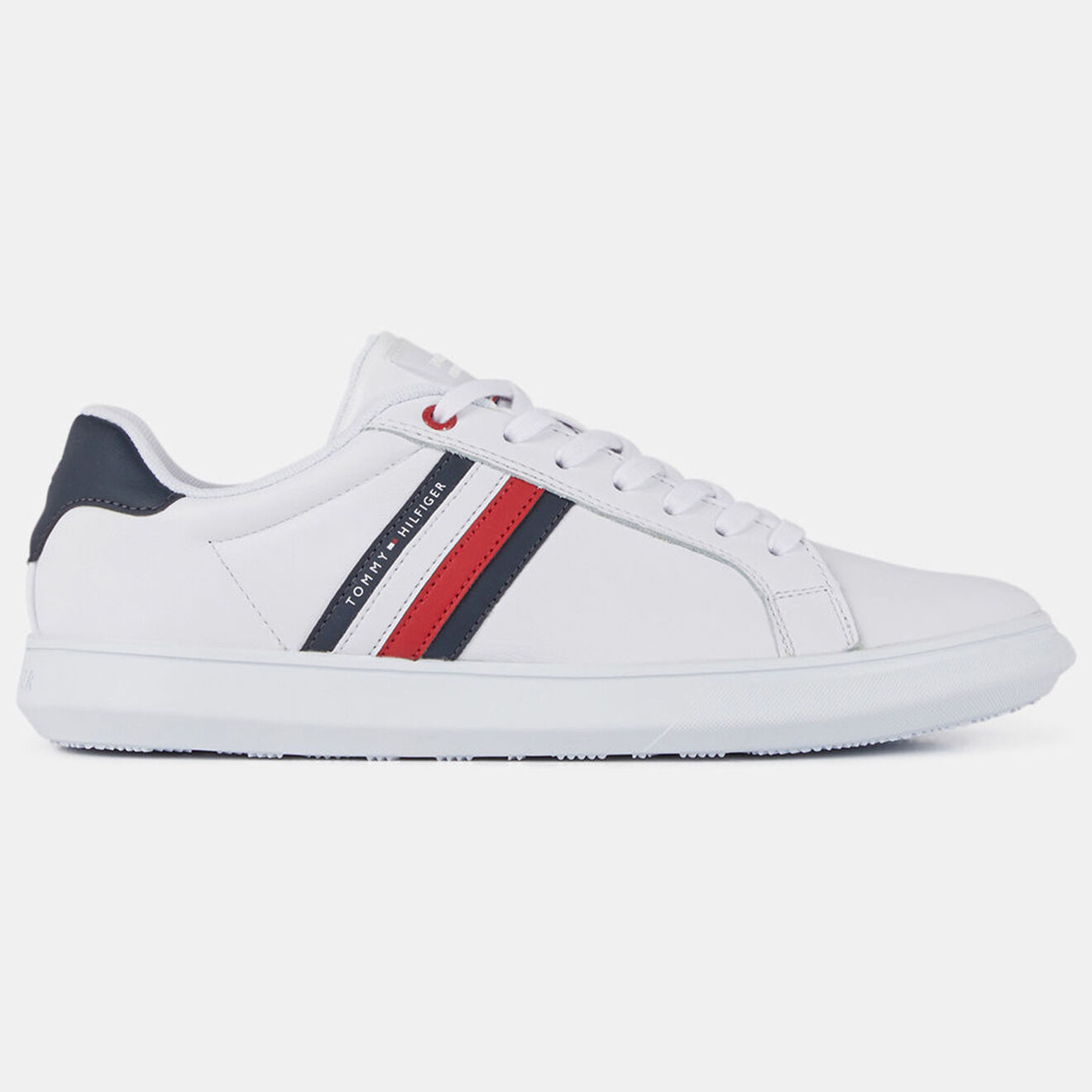 Tommy Hilfiger Baskets en Cuir Essential Cupsole blanches