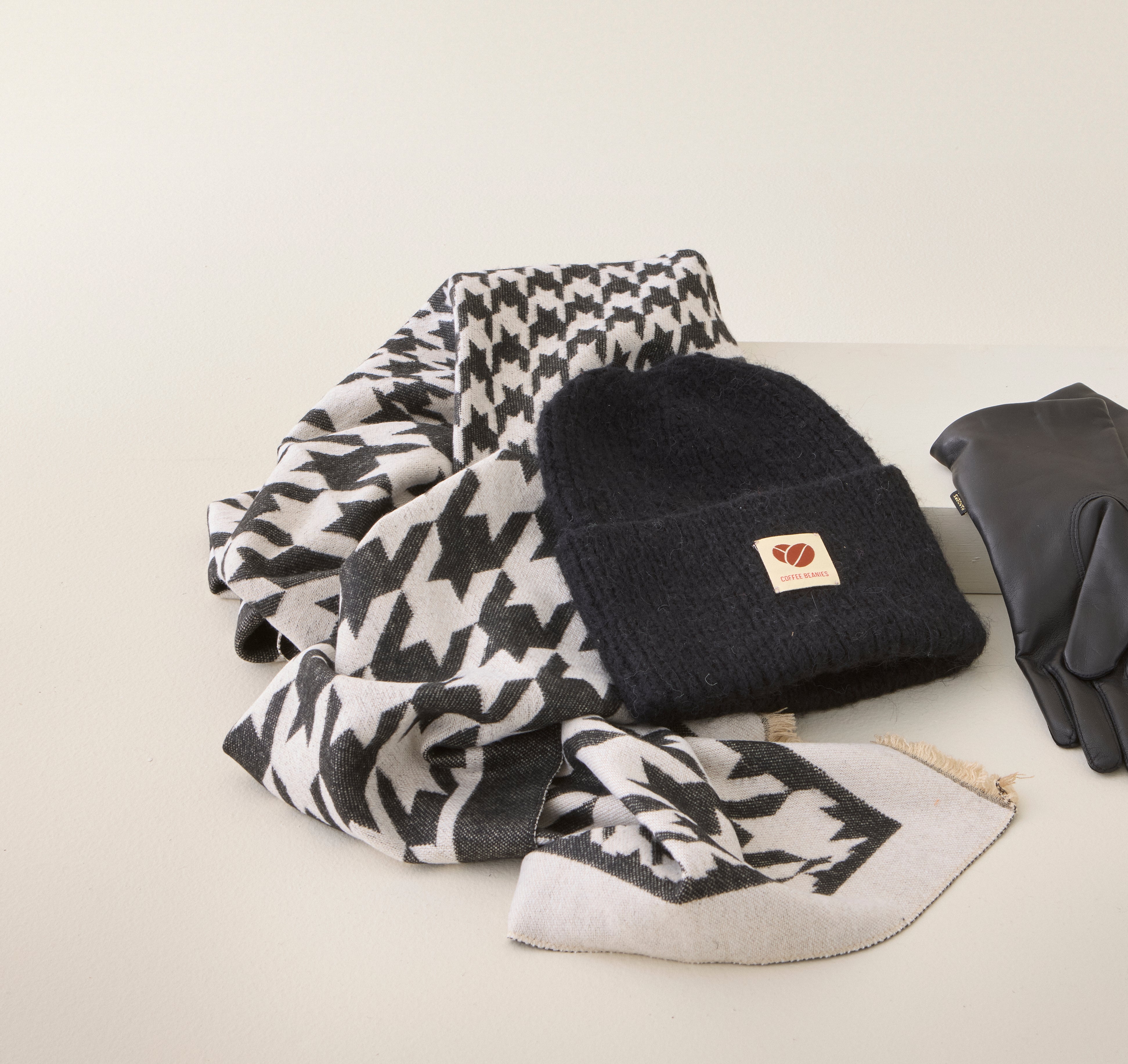 Bahne Accessories  Reykjavik halstørklæde - sort/hvid