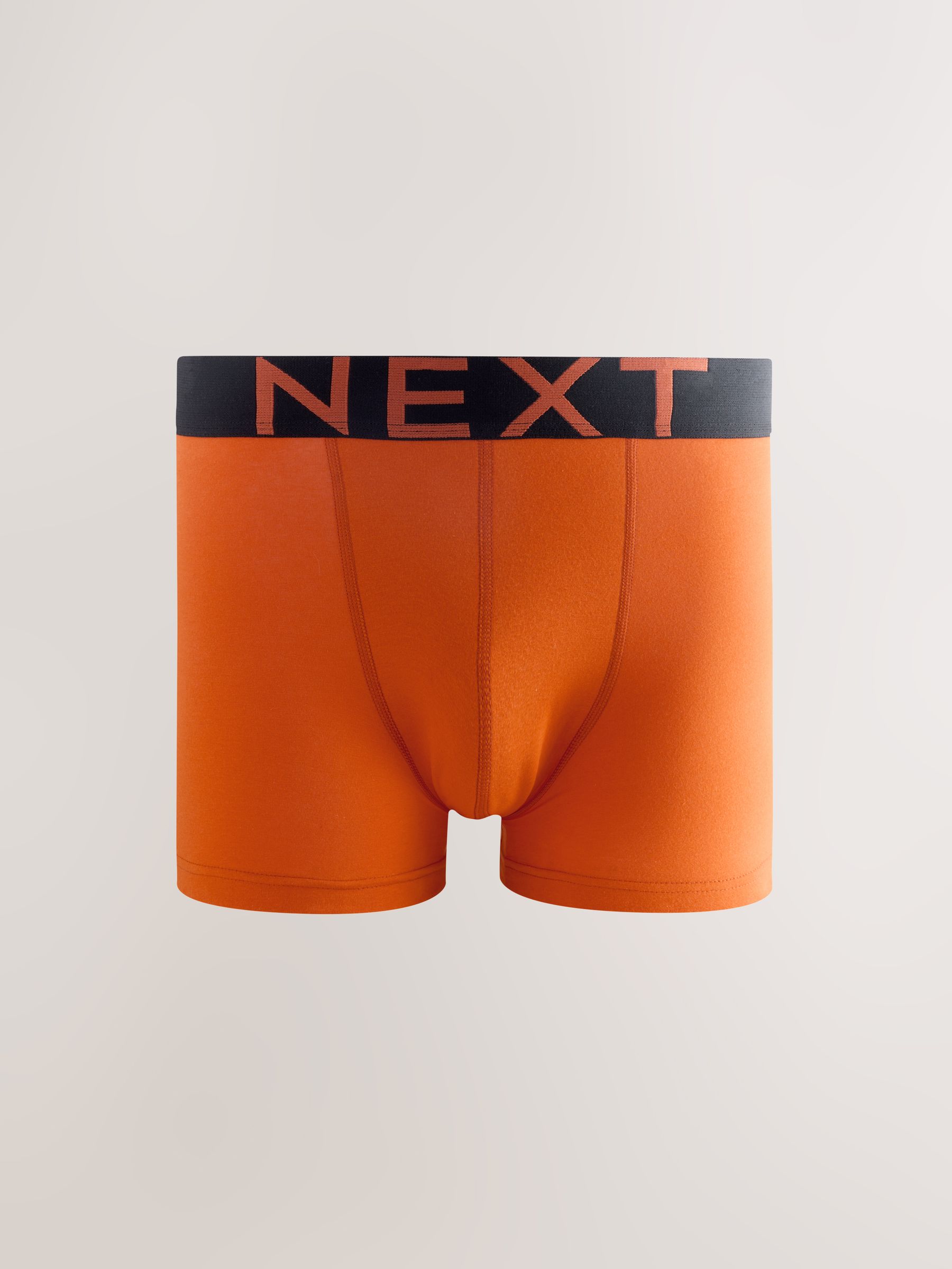 Zwart met felgekleurde taillebanden - Verpakking van 8 - Katoenrijke trunk boxers
