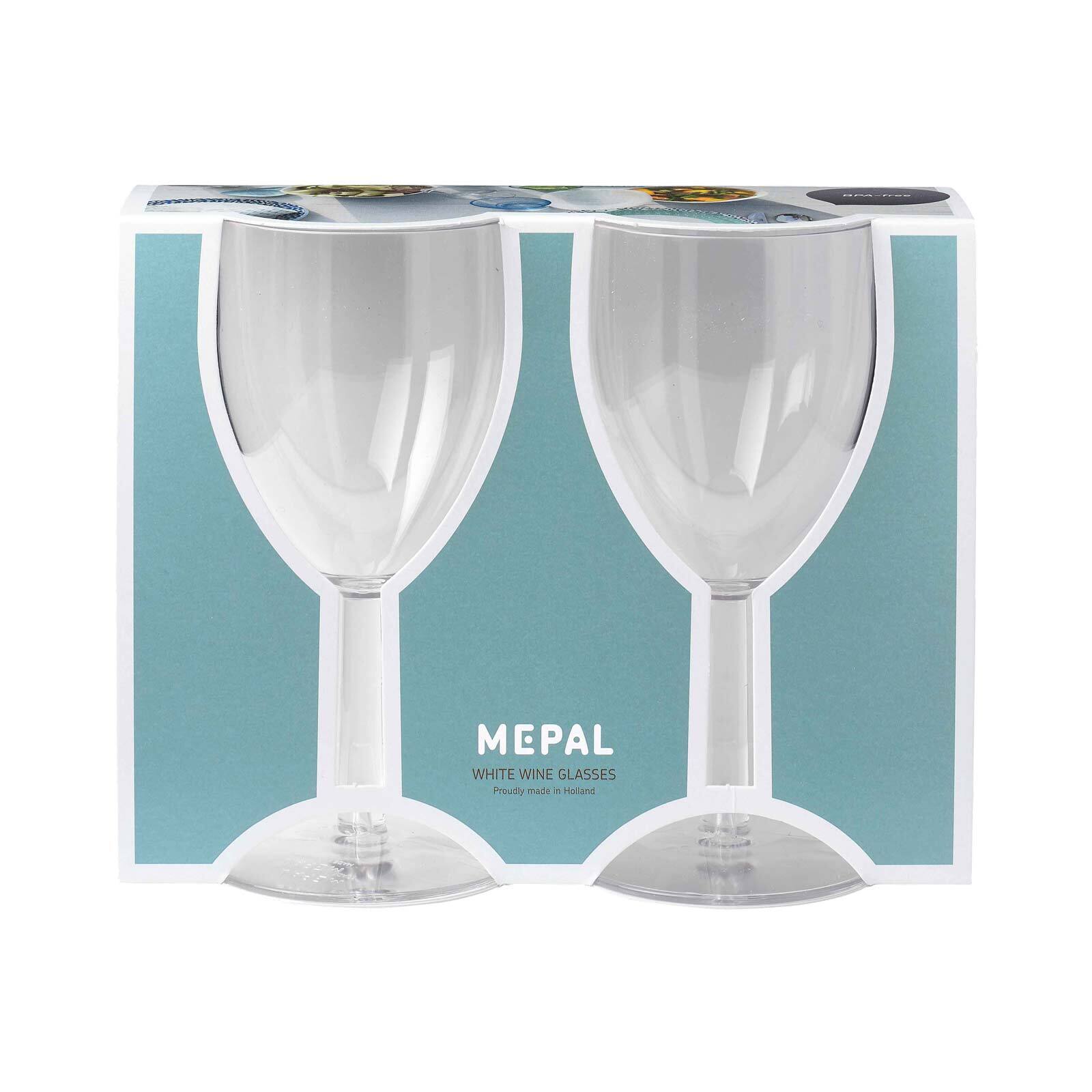 Mepal Kunststoff-Weißweingläser 200 ml 2er Set