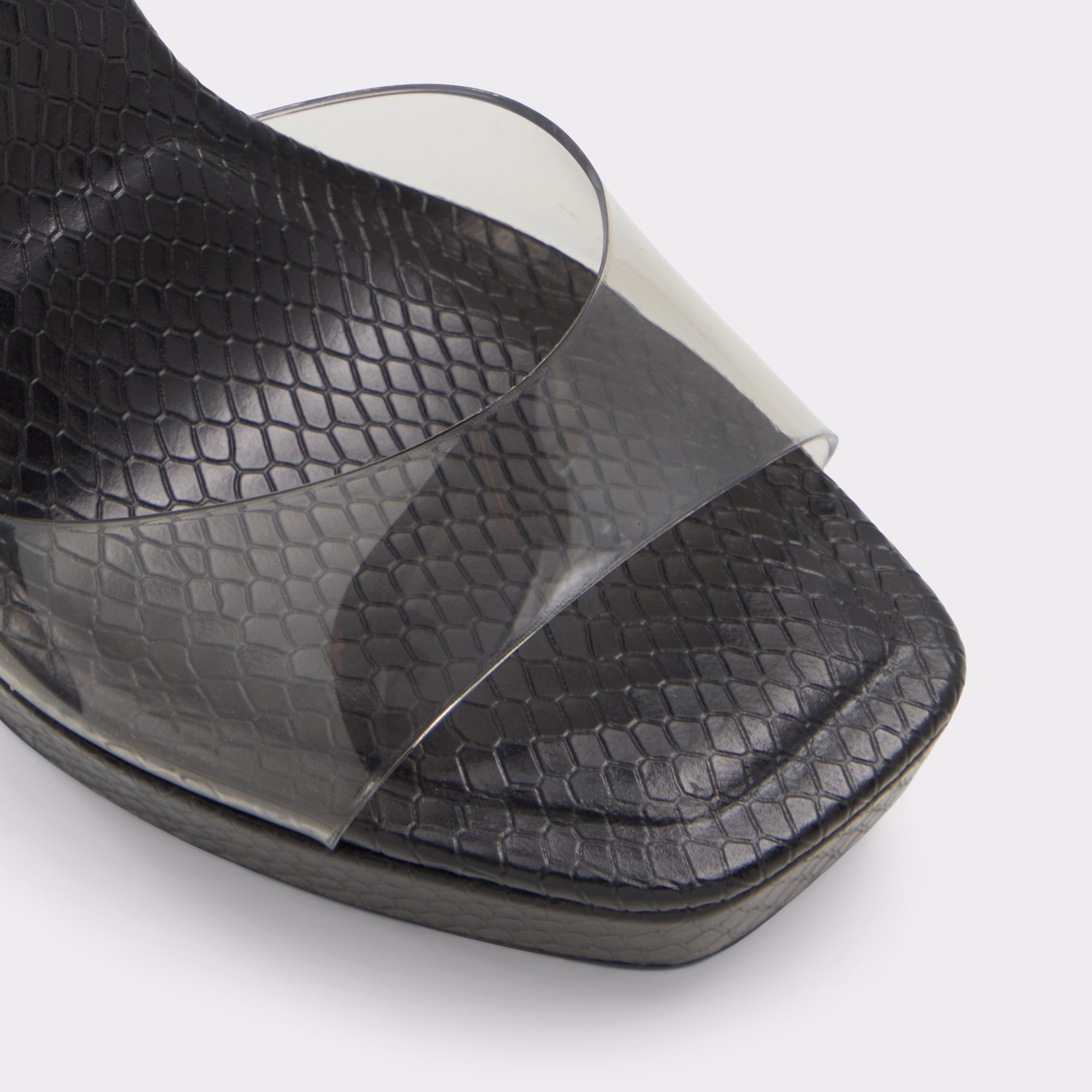 Medusa Black Women Platform sandals