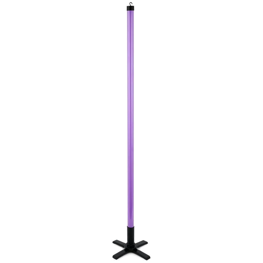 Tube néon LED violet plastique Ø3,3xH116cm
