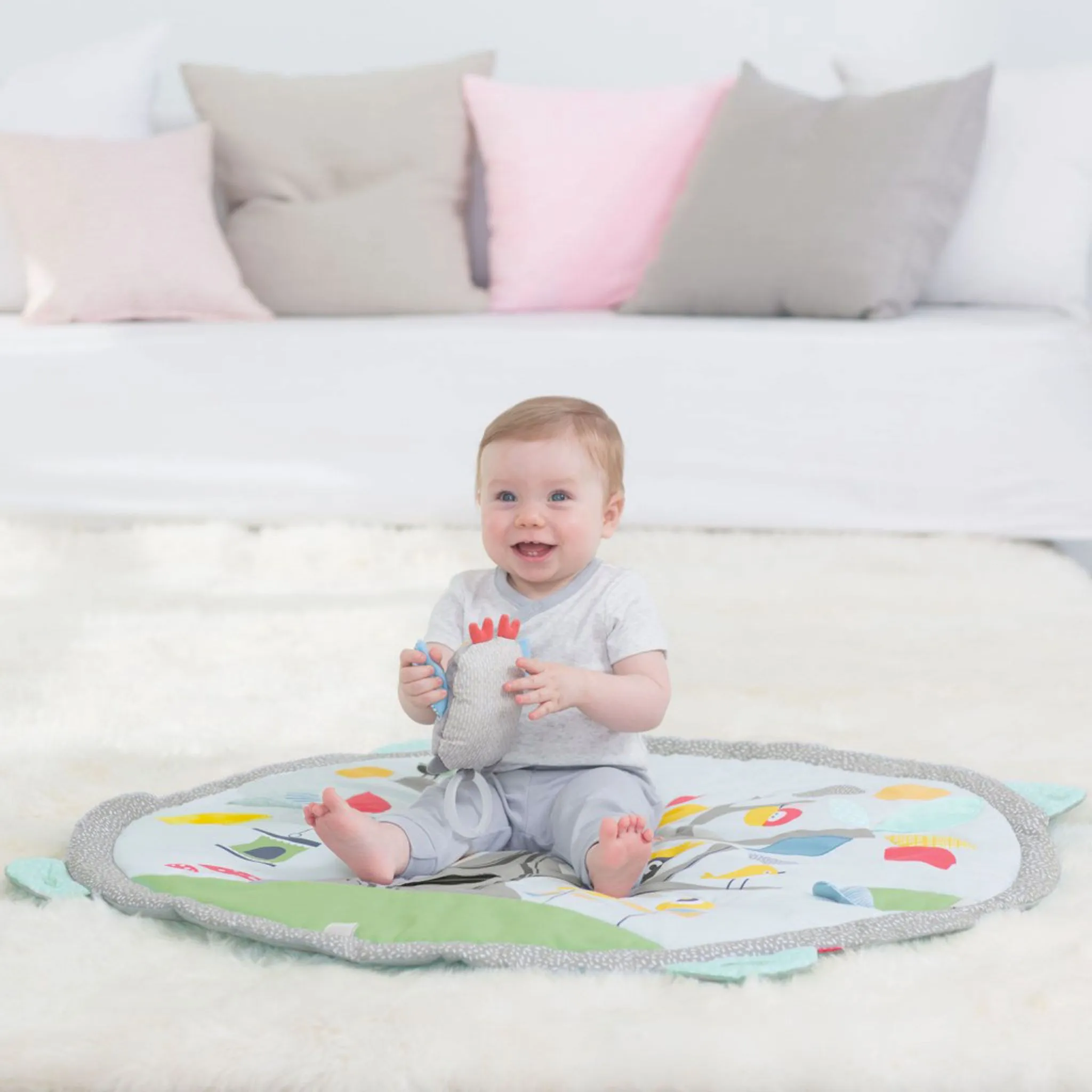 Skip Hop Tapis D'activité Treetop Friends - Gris Pastel