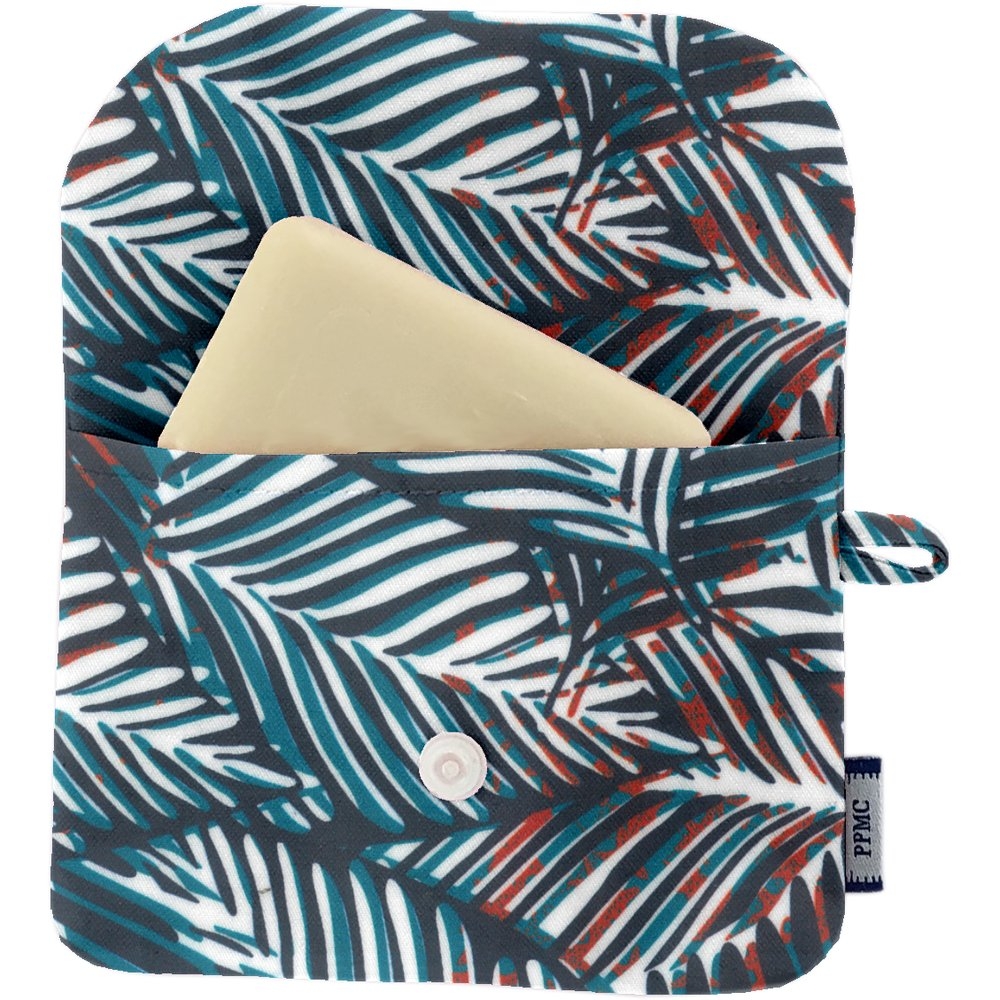Pochette Savon Feuillage Marine